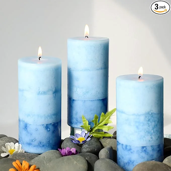 World-Class Lilac Scented Pillar Candles Elite