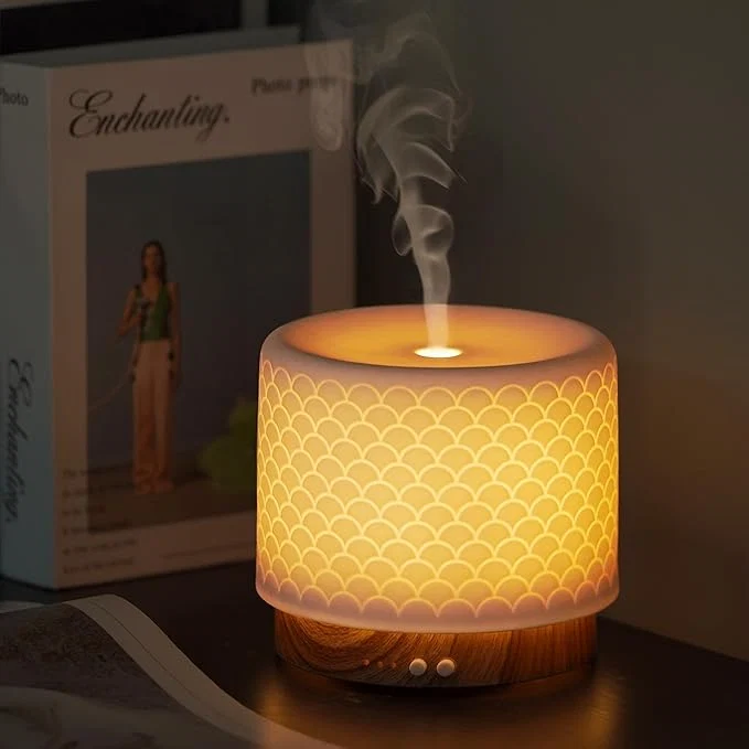 Comfortable Essential Oil Diffuser – 280ml Ceramic Diffuser Modern