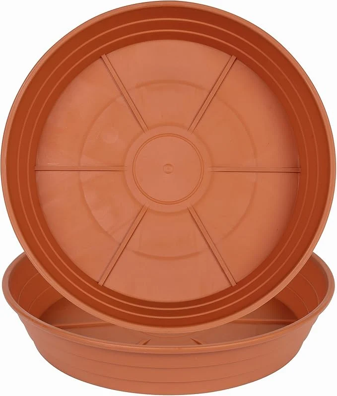 Pure LWALRS Plant Saucer 14 Inch 2 Pack 6 8 10 12 14 16 18 20 25 Plastic Plant Trays Original Design