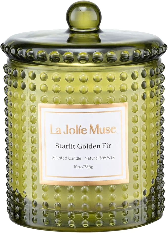 Contemporary LA JOLIE MUSE Starlit Golden Fir Candle Relaxed