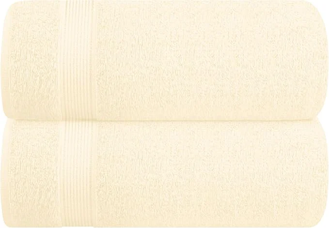 Versatile Belizzi Home Cotton 2 Pack Oversized Bath Sheet 35×70 Large Bath Sheet Responsible