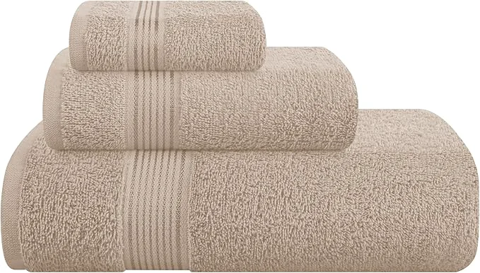 Quality Belizzi Home Ultra Soft 3 Pack Cotton Towel Set Contains a Bath Towel 28×55 Functional