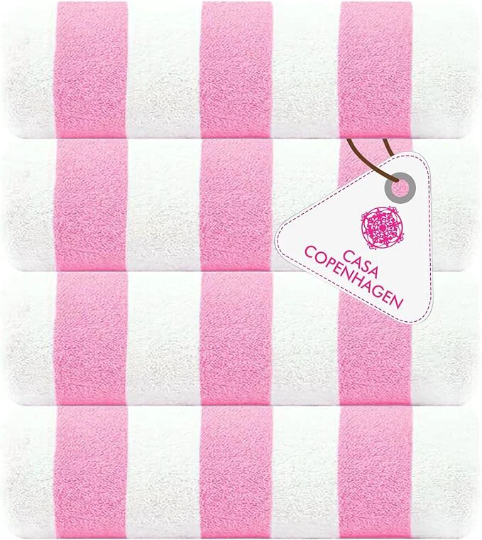Trendy CASA COPENHAGEN Cabana Beach Towel Designed in Denmark Rough and Tough Enhanced