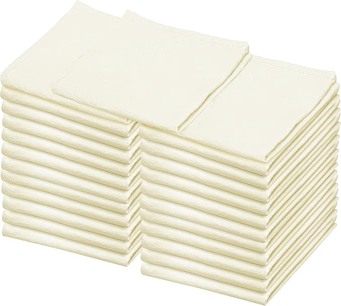 Official LITO LINEN AND TOWEL Flour Sack Towels – 24 Pack Cotton Kitchen Dish Towels Certified