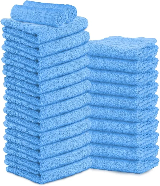 Top-Quality Cotton Salon Towel Set of 24 400 GSM Soft Hand Towel Bulk Hand Cotton Powerful