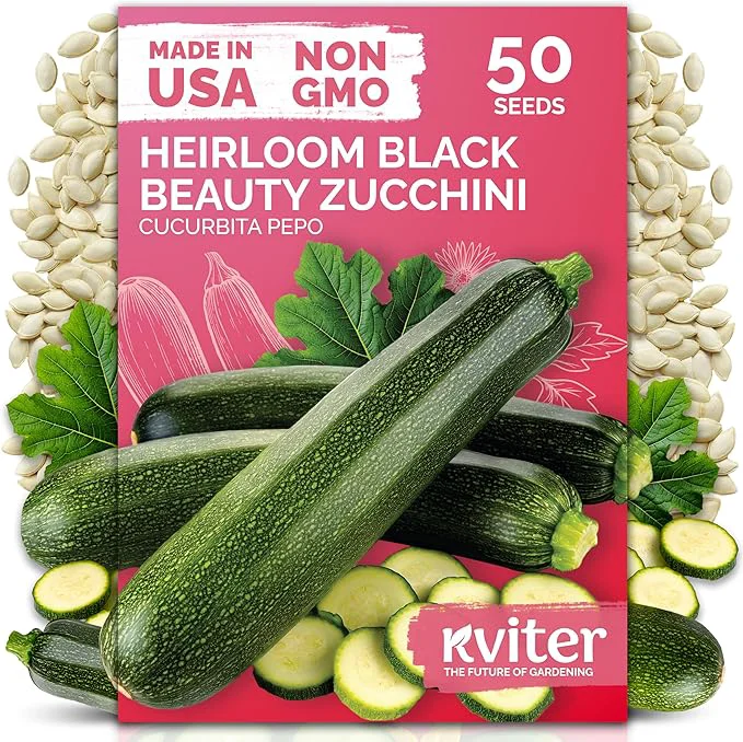 Breathable KVITER 50 Black Beauty Zucchini Seeds Smart