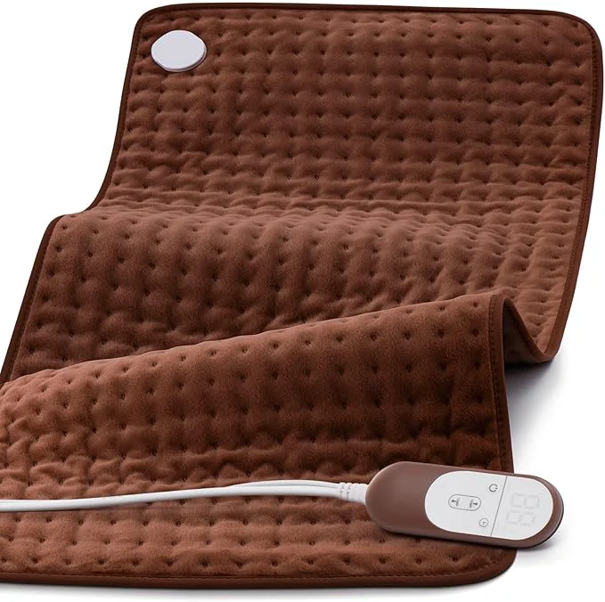 First-Class VALGELUIK 17×33 Heating Pad for Pain Relief Ultra-Soft Microplush Fabric 6 Safe