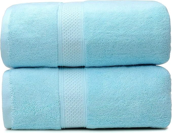 Carefully Designed Fluffy Cotton Bath Towels Set650GSM 2-Piece Set Thickened and Enlarged Smart