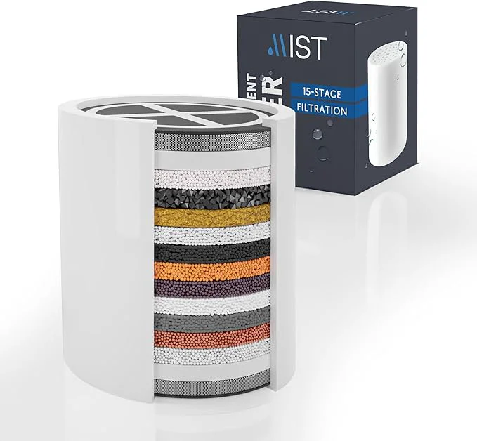 Detailed Mist – 15 Stage Filtered Shower Head Cartridge Universally Pure