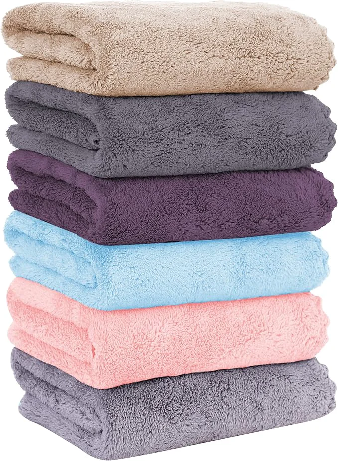 Fine MOONQUEEN 6 Pack Premium Hand Towels Superior