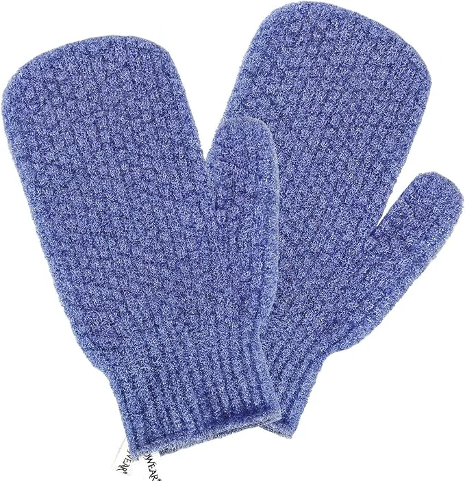 Optimized Evridwear Shower Exfoliating Mitts Deep Cleanse Bathing Scrub Gloves Self Tan Relaxed