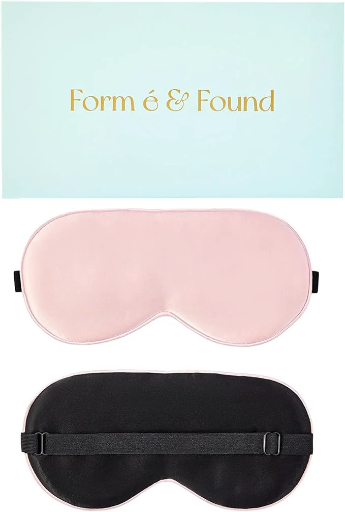 Natural Formé Found Silk Sleep Mask for Men Women 6A Mulberry Silk 16 Momme Effective