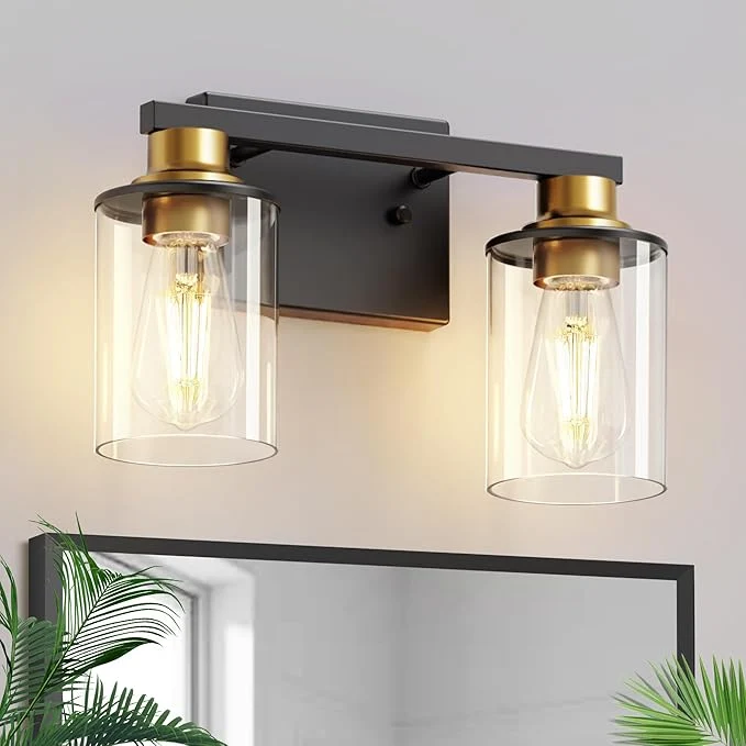 Recyclable L LOHAS LED 2 Light Bathroom Vanity Light ETL Listed Contemporary