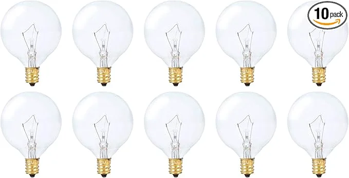 Stylish Simba Lighting Small Globe G16.5 Round Bulb 40W E12 Candelabra Base Casual