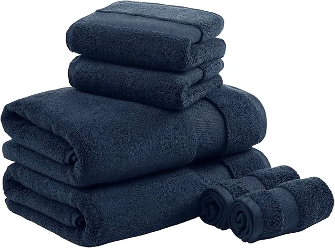 Breathable Madison Park Turkish Cotton Towel Set 600Gsm Luxury Premium Weight Optimized