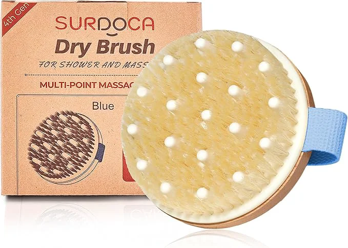 Environmentally Friendly SURDOCA Dry Brushing Body Brush Clean