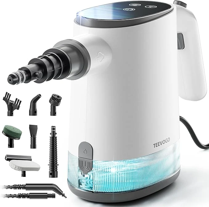 Detailed Handheld Steam Cleaner 15s Fast Heating Adjustable Steam 650mL Large Water High-Performance