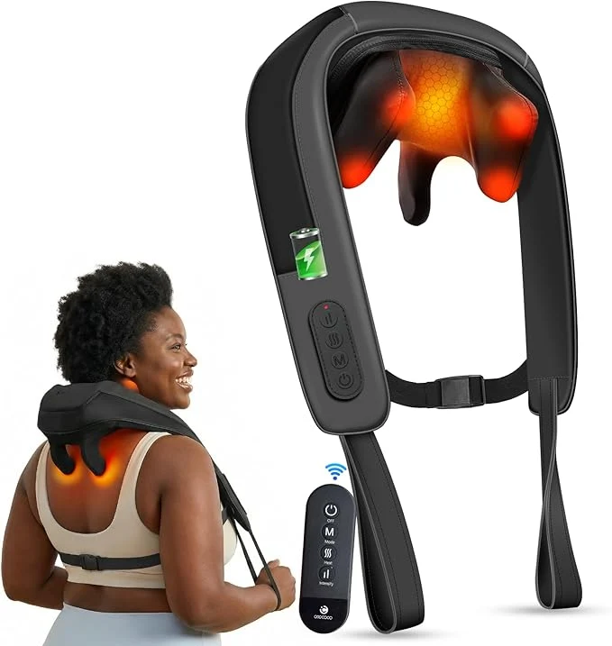Elegant CooCoCo Cordless Neck Massager for Pain Relief Deep Tissue 6D Shiatsu Shoulder Elite