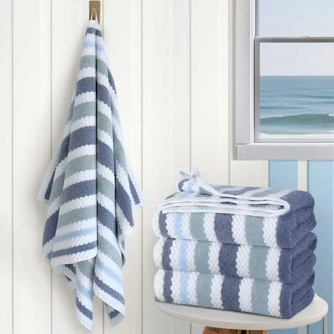 Excellent Striped Bath Towels Prestigious