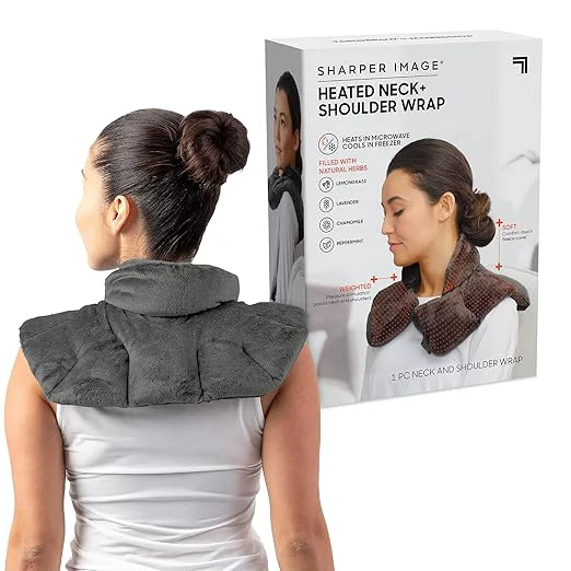Fine Sharper Image Heated Neck Shoulder Wrap Elegant