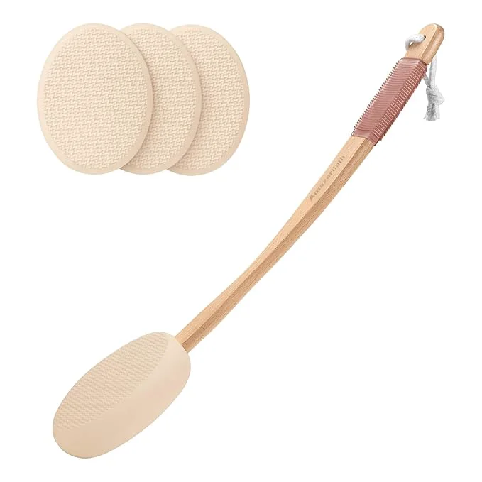 Official AmazerBath Lotion Applicator for Back 4 Pads Long-Lasting