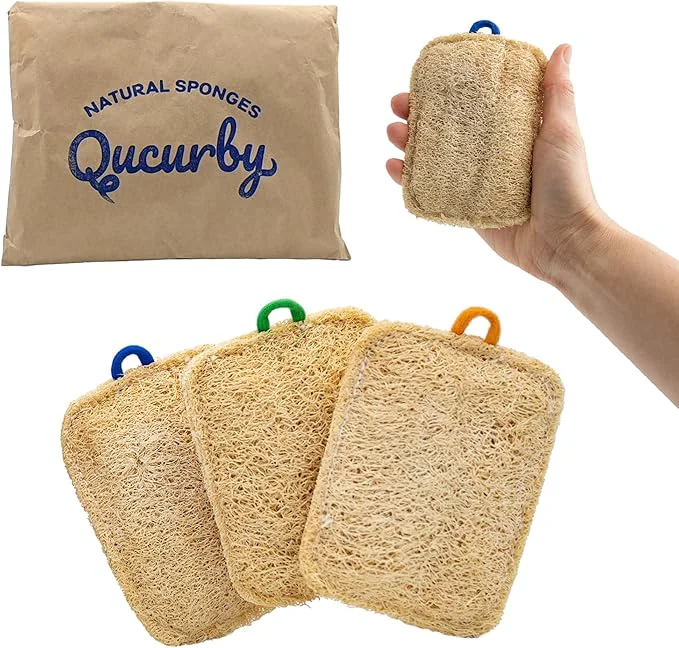 Trendy All Natural Loofah Kitchen Sponges Environmentally Friendly