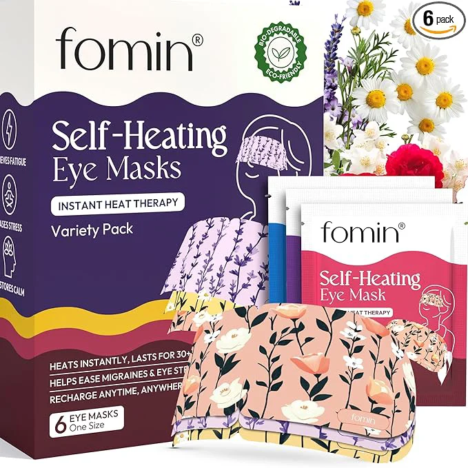 Advanced FOMIN Steam Eye Mask for Mothers Day Gifts Self Heating Warm Compress for Dry Original