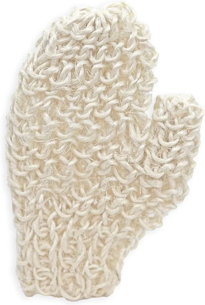 Certified Sisal Body Exfoliator Glove 9 Natural Shower Mitt Solid