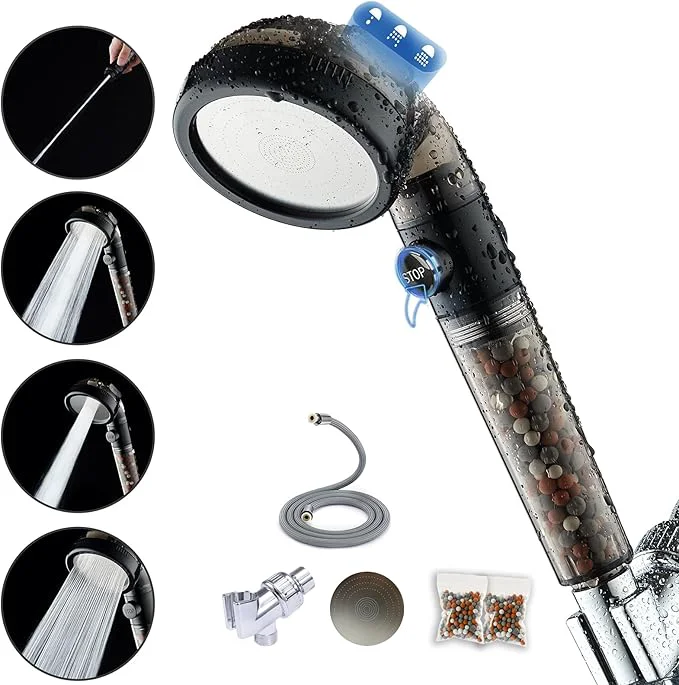 Clean Filtered Shower Head with Handheld Optimized