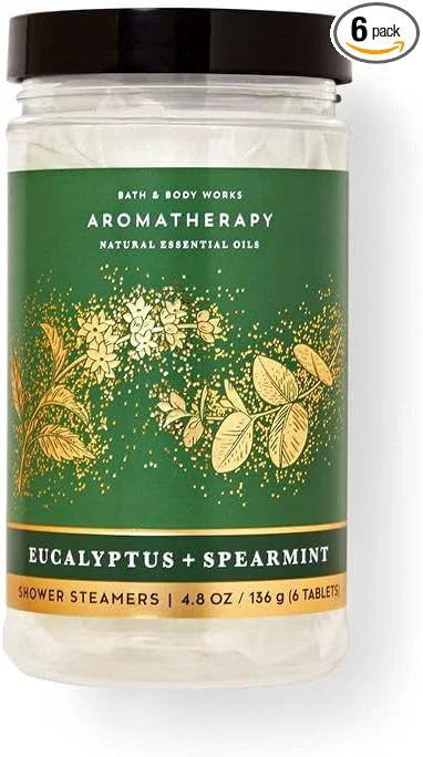 Reusable Bath Body Works Eucalyptus Spearmint Shower Steamers 4.8 OZ 136 G Bottle Effective