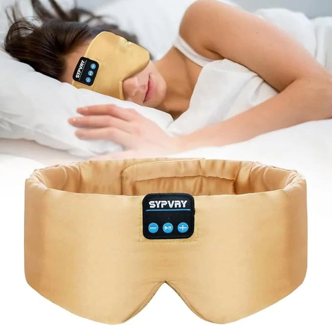 Modern Sleep Mask Bluetooth 5.4 Headphones Soft Wireless Headband Eye Mask Blackout Traditional