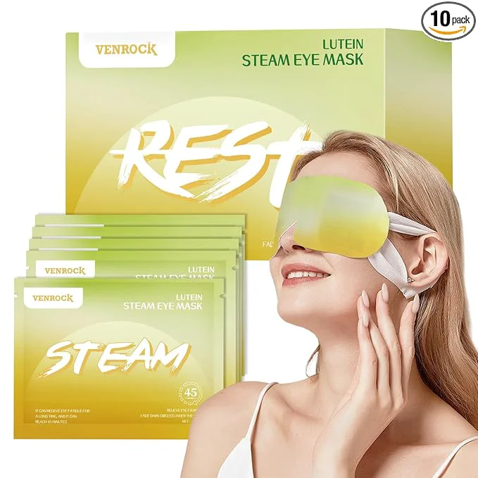 First-Class Venrock Lutein Self-Heating Steam Eye Mask 10 Packs Official