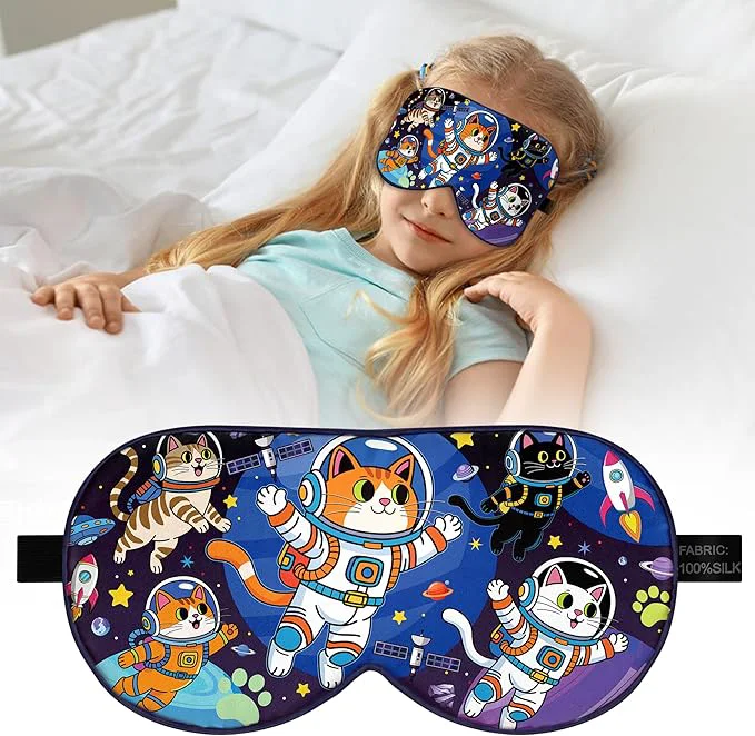 Easy-to-Use Kids Silk Sleep Mask Mulberry Silk Eye Mask Stylish