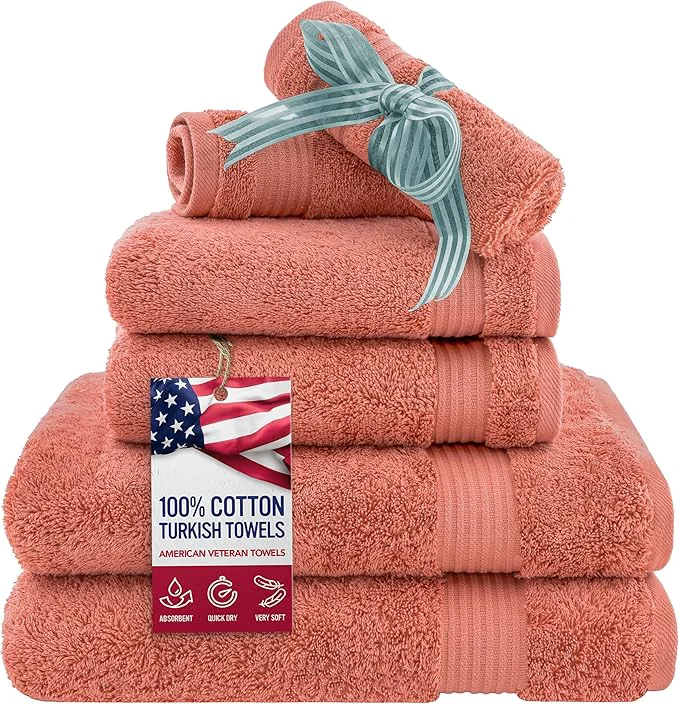 Luxury American Veteran Towel 6 Piece Towel Set Optimized