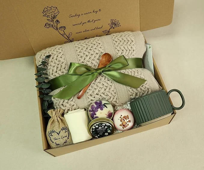 Optimized Get Well Soon Gift Basket- Relaxation Self Care Package After Surgery Recovery Responsible
