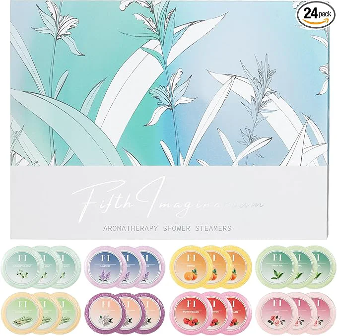Exceptional Shower Steamers Aromatherapy 24 Pcs of 8 Scents Exclusive