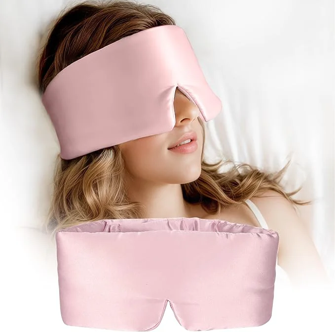 Contemporary Silk Sleep Mask for Women and Men Side Sleeper 22 Momme Pure Mulberry Silk Eco-Friendly