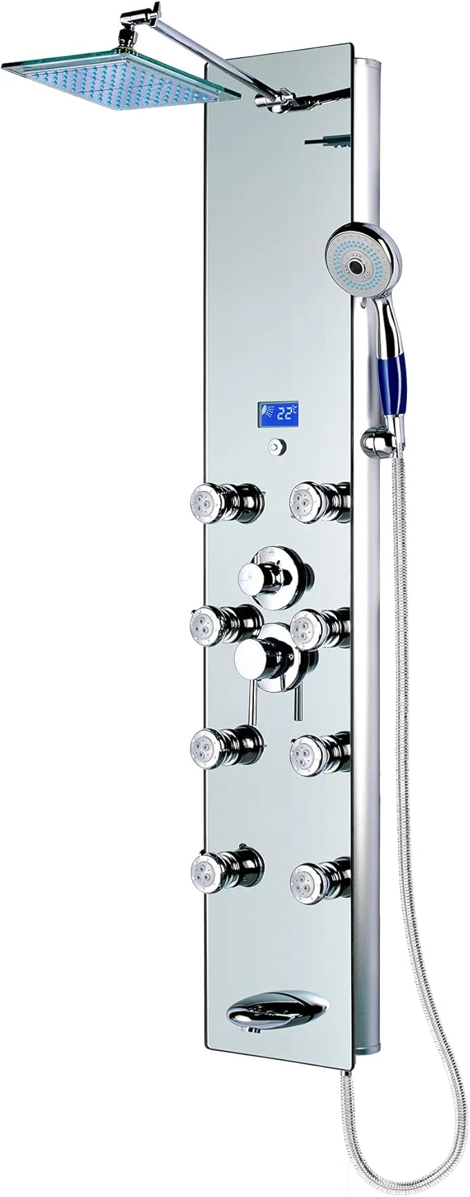 Flexible Blue Ocean 52 Aluminum SPA392M Shower Panel Tower System Efficient