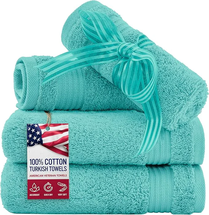 Unique American Veteran Towel Cotton Turkish Washcloths Sustainable