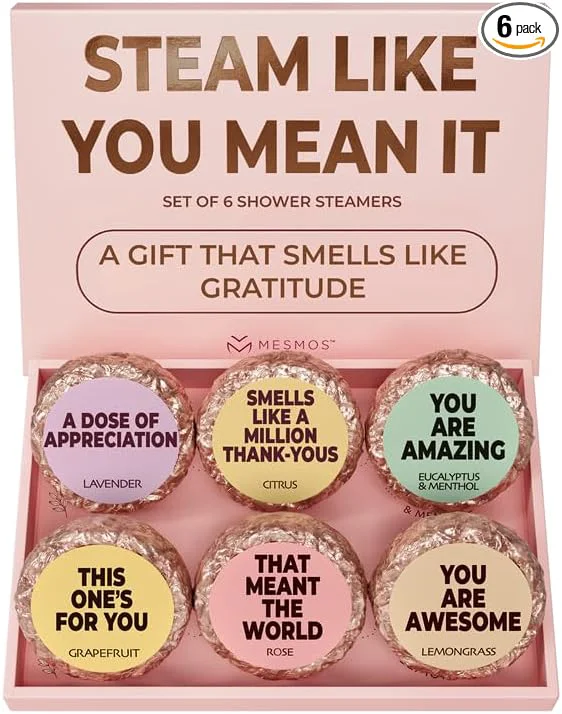 Contemporary MESMOS 6 Assorted Shower Steamers Aromatherapy Administrative Professional Day Classic