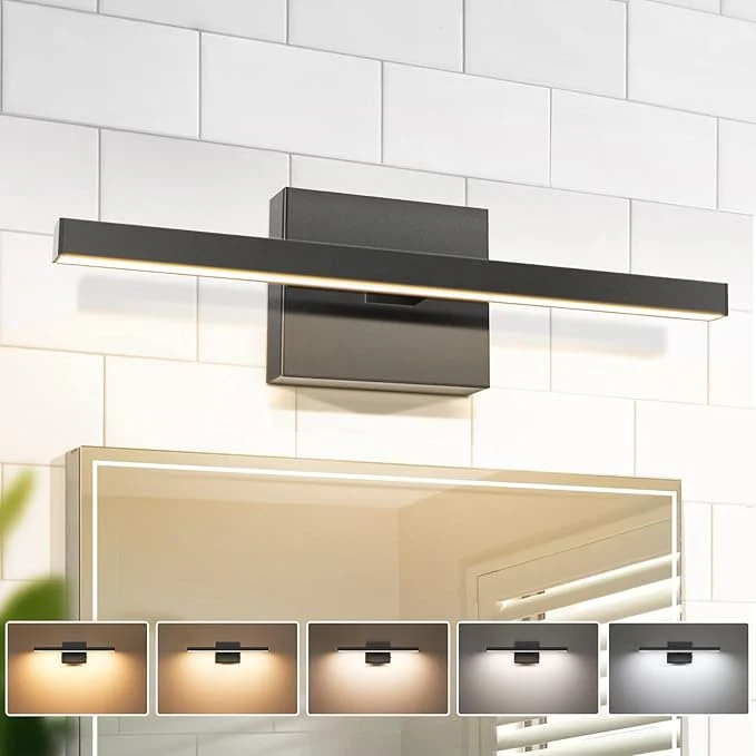 Sustainable VOLISUN Modern Bathroom Vanity Light 15.7 inch 12W Dimmable 5CCT Led Bathroom Soft