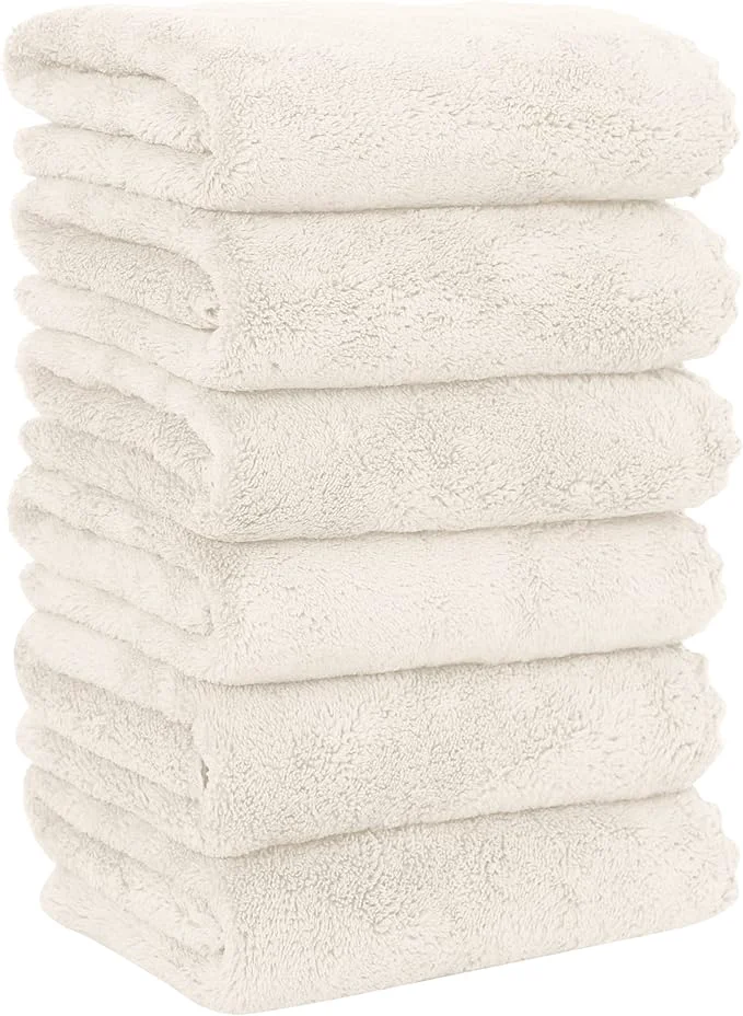 Relaxed MOONQUEEN 6 Pack Premium Hand Towels High-End