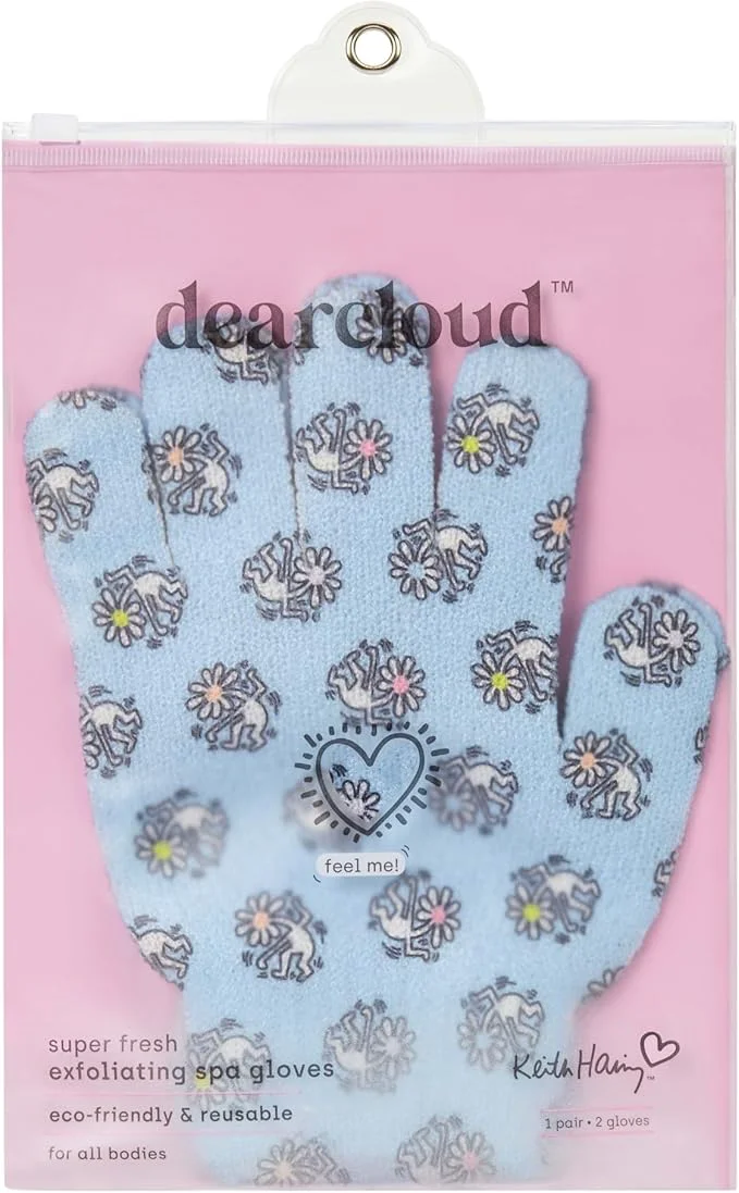 Consistent Keith Haring Bath Shower Exfoliating Spa Gloves – Reusable Exfoliating Body Traditional