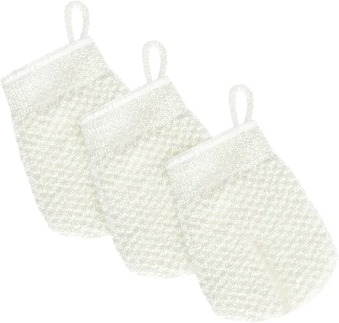 Proven MIG4U 3 PCS Exfoliating Facial Scrubber Mitt Face Cleanser Wash Mittens Smooth