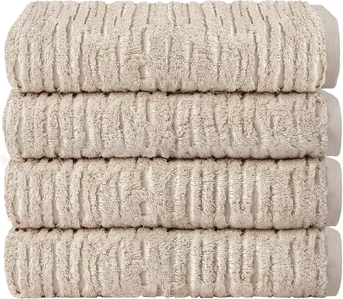 Easy-to-Use SKL Home CloudSoft Cotton Luxury 4 Pc Bath Towel Set Environmentally Friendly