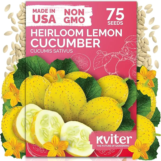 Sustainable KVITER 75 Lemon Cucumber Seeds Next-Generation