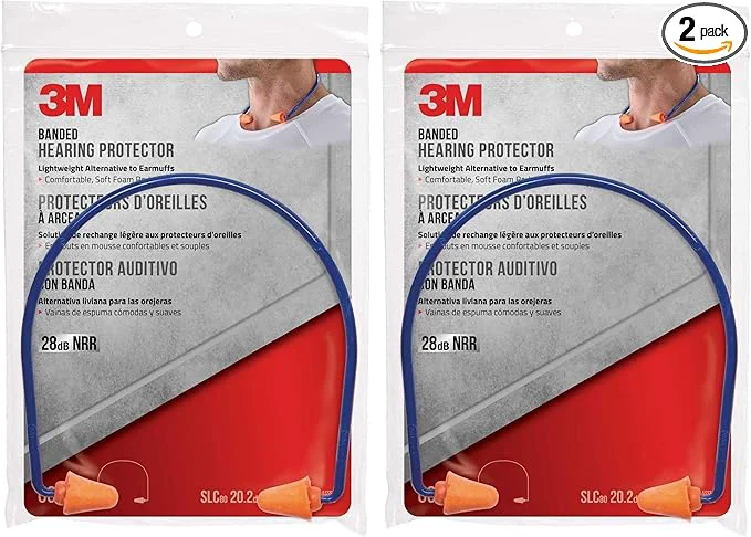 Easy-to-Use 3M Safety Band Style Hearing Protector Premium Material