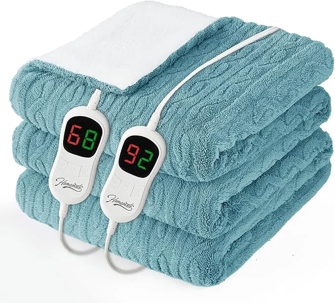 Traditional Homemate Electric Heated Blanket Queen Certified