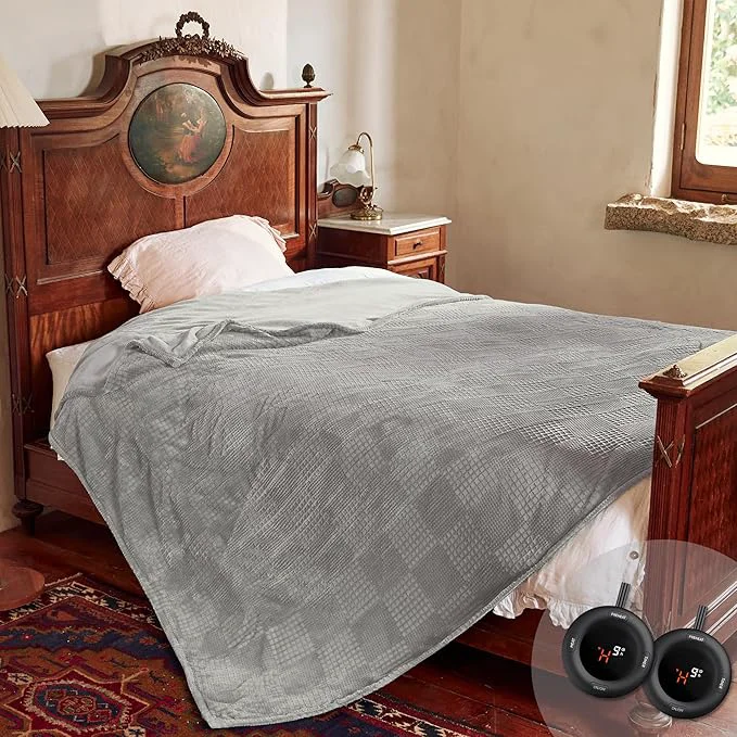 Durable Electric Blanket Queen Size 84”X90” Functional