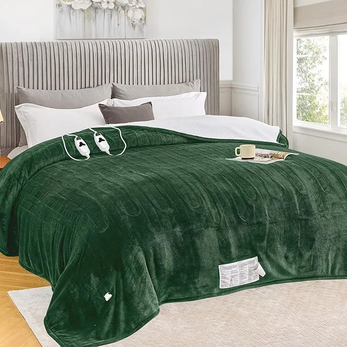 Minimalist greenoak Heated Blanket Electric Queen Size 84 X90 Dual Control Heating High-Quality